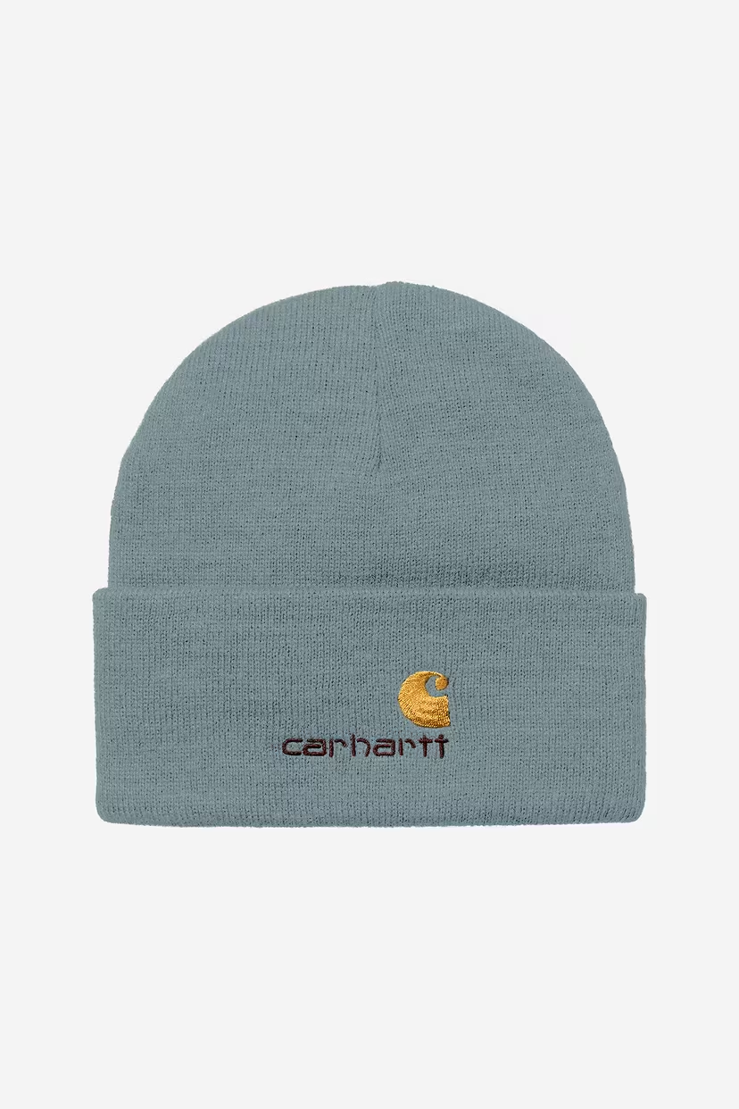Carhartt WIP American Script Beanie - Ash Blue (I034235.33E.XX)