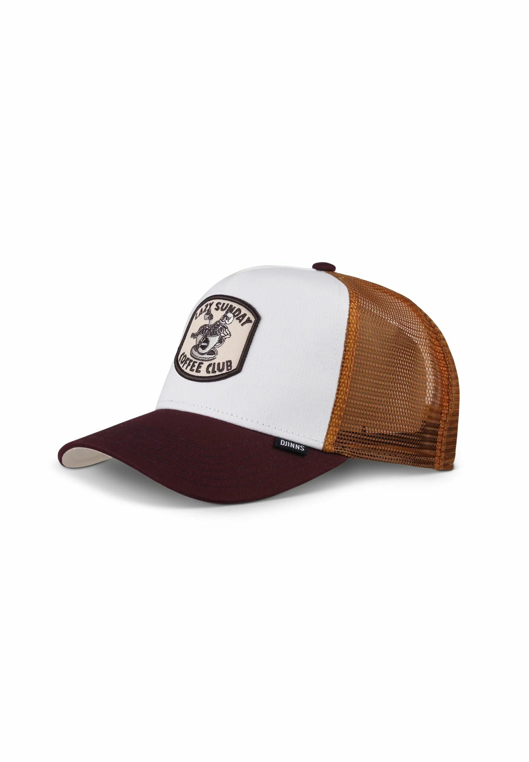 Djinn's HFT Cap "Coffee Club" White/Brown