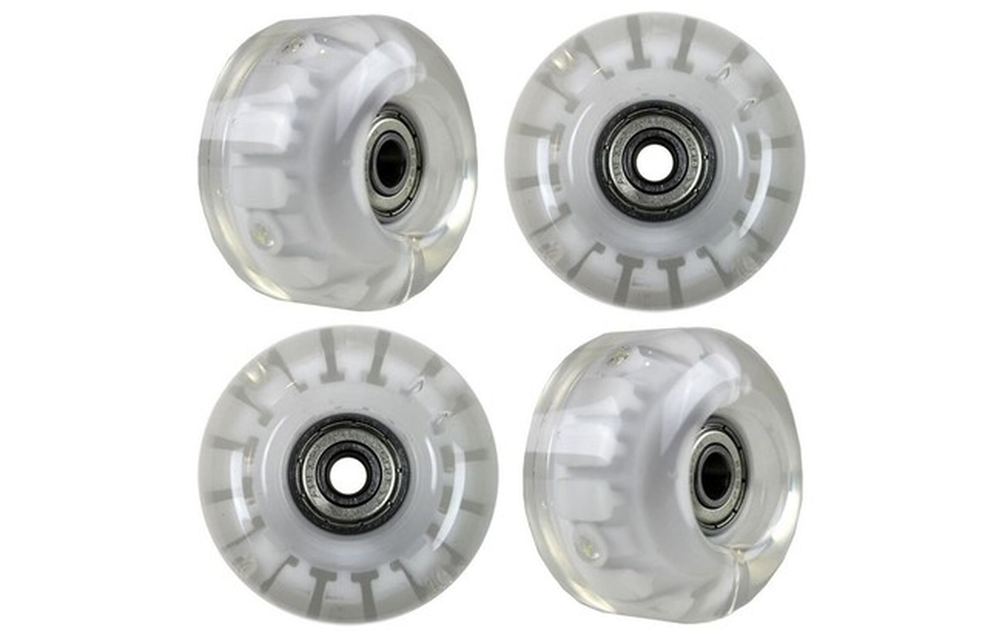 Blank Skateboard Wheels LED Clear 99a 54mm
