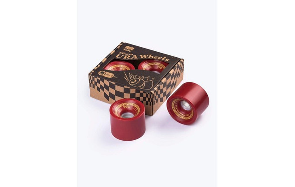 Ura Wheels 66mmx51mm  Ketchup shr 82a Yow Wheels Pack Set