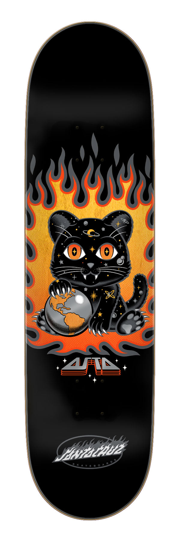Santa Cruz Asta Space Kitten Twin Pro Skateboard Deck 8.2"