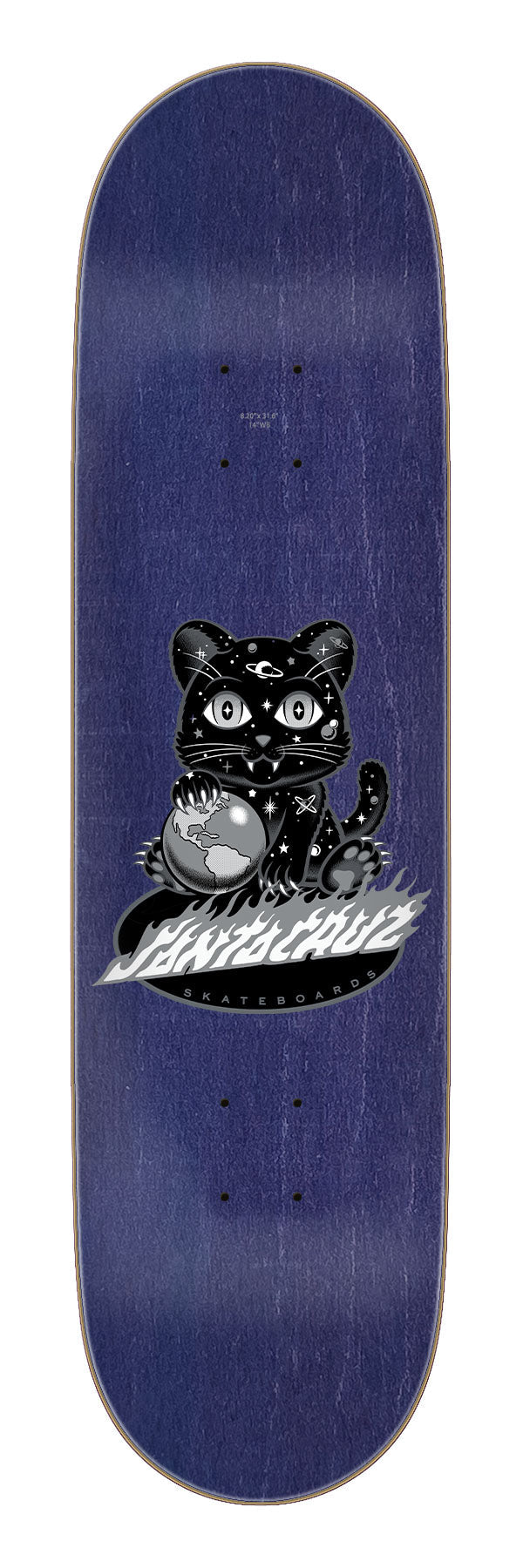 Santa Cruz Asta Space Kitten Twin Pro Skateboard Deck 8.2"