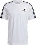 adidas Essentials 3‑Streifen T‑Shirt (GL3733) – Weiß, Größe L