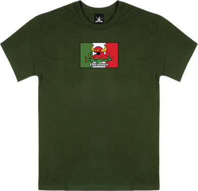 Thrasher x Toy Machine Hecho T-Shirt – Forest Green (M)