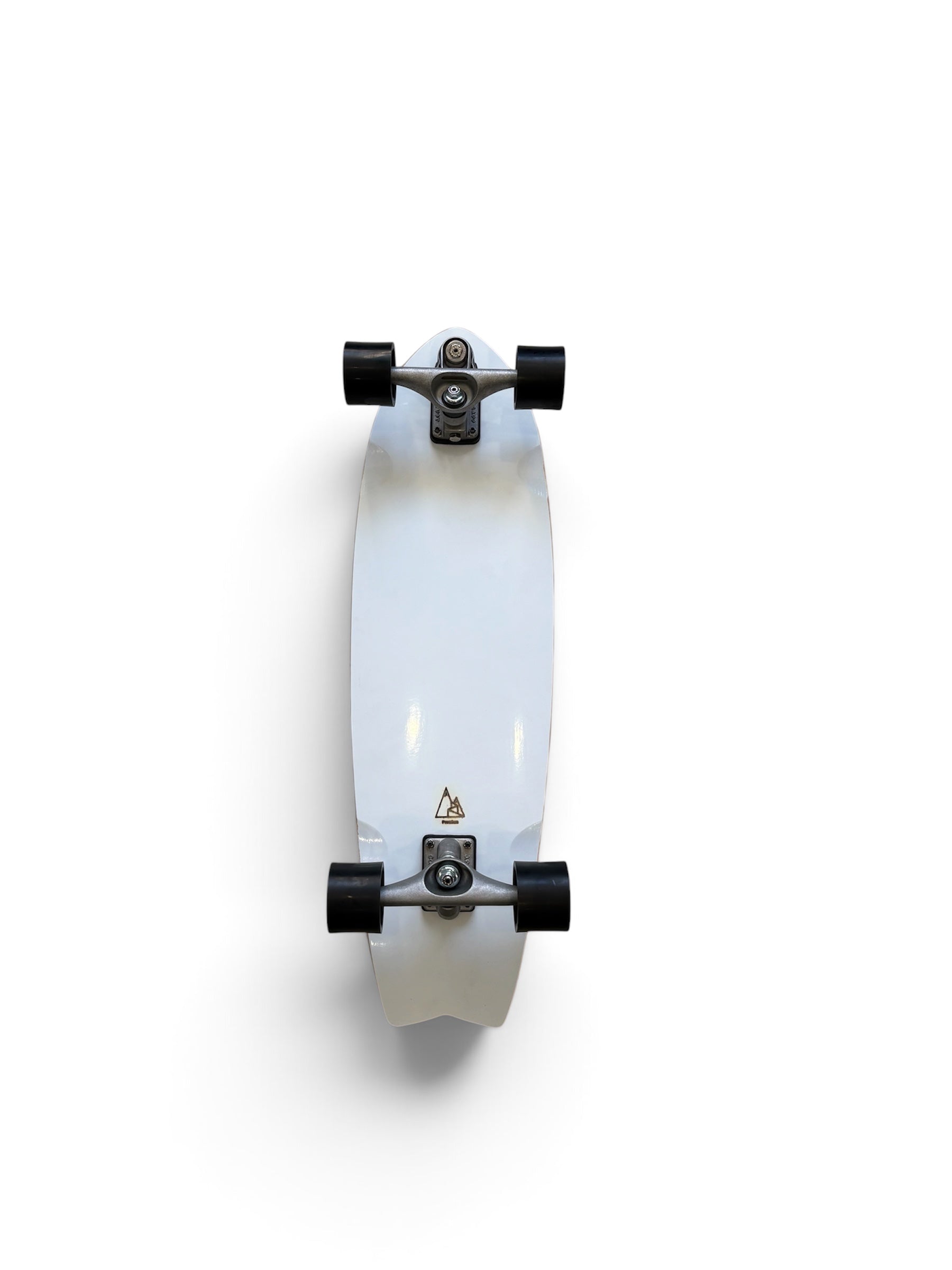 Premium Pure White V4 32" C7 Hollow - Premium Longboards (Surfskate Complete)