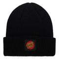 Santa Cruz Label Long Shoreman Beanie – Black (One Size)