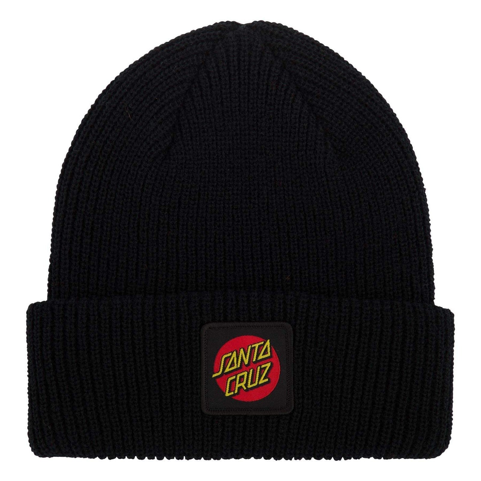 Santa Cruz Label Long Shoreman Beanie – Black (One Size)