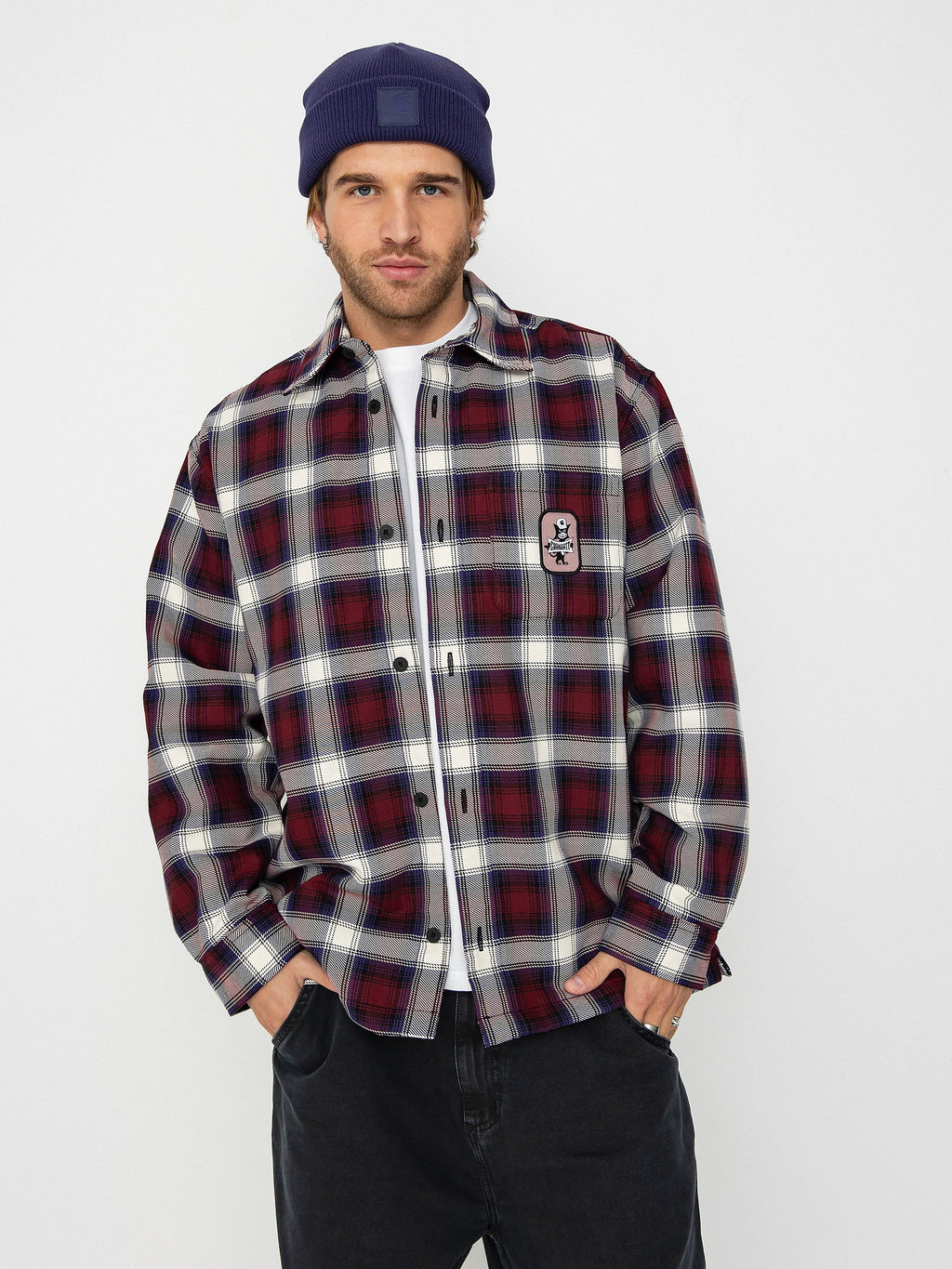 Carhartt WIP Monahan Shirt Jacket (Monahan Check / Malbec)