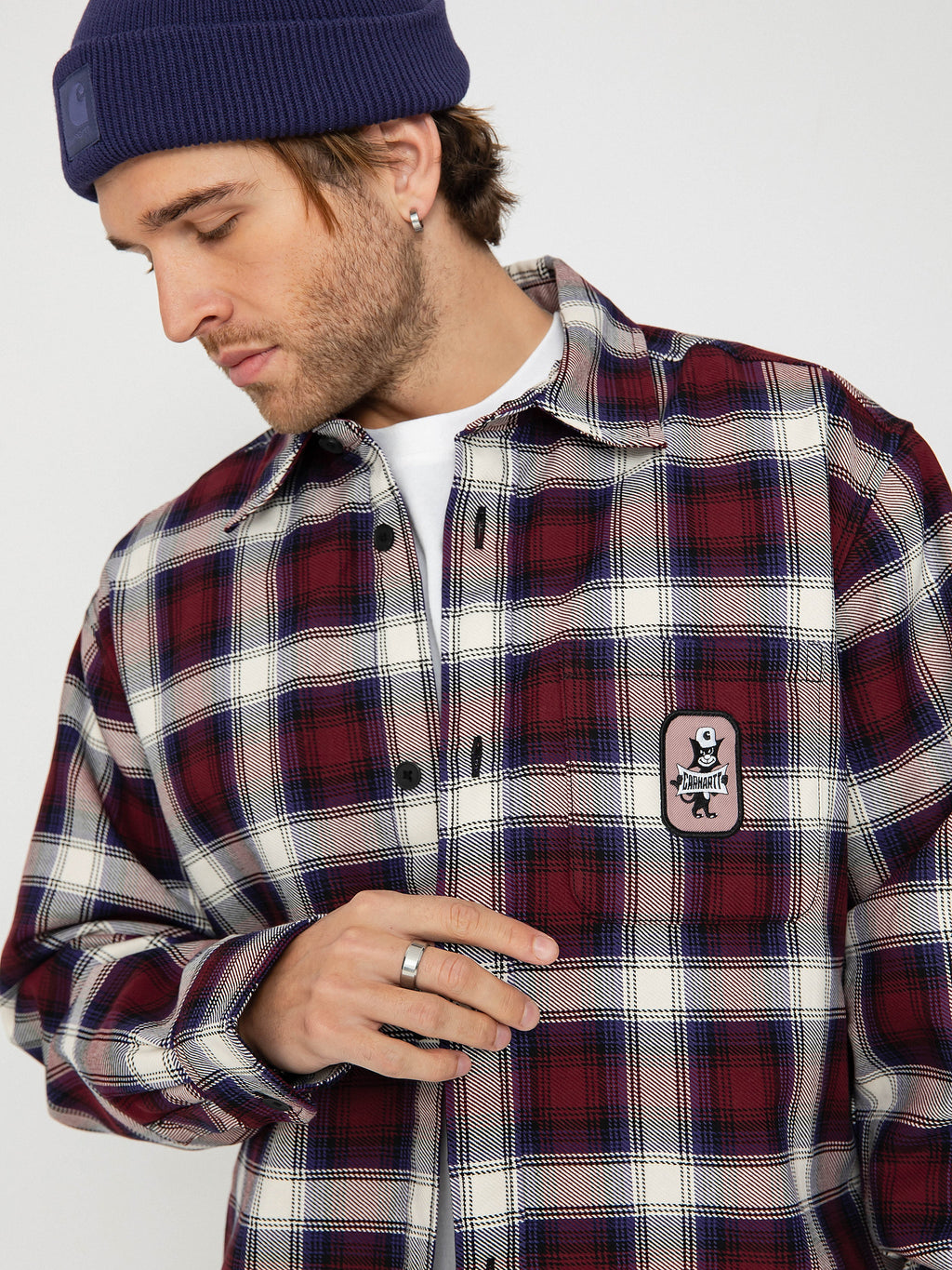Carhartt WIP Monahan Shirt Jacket (Monahan Check / Malbec)