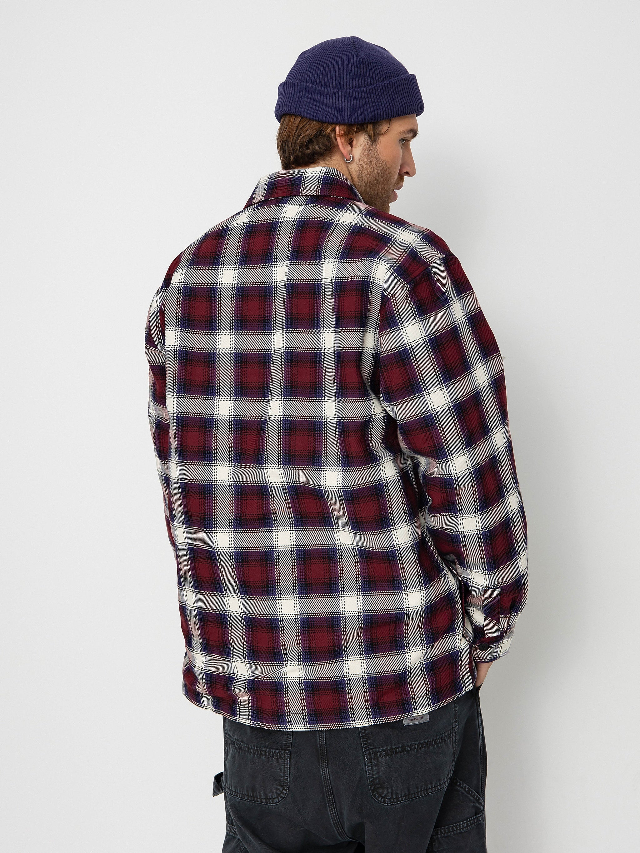 Carhartt WIP Monahan Shirt Jacket (Monahan Check / Malbec)