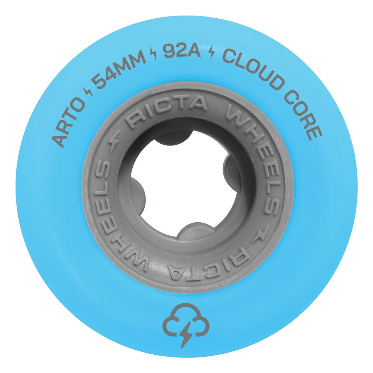 Ricta Arto Saari Clouds 92A – lightblue-asphalt, 54 mm