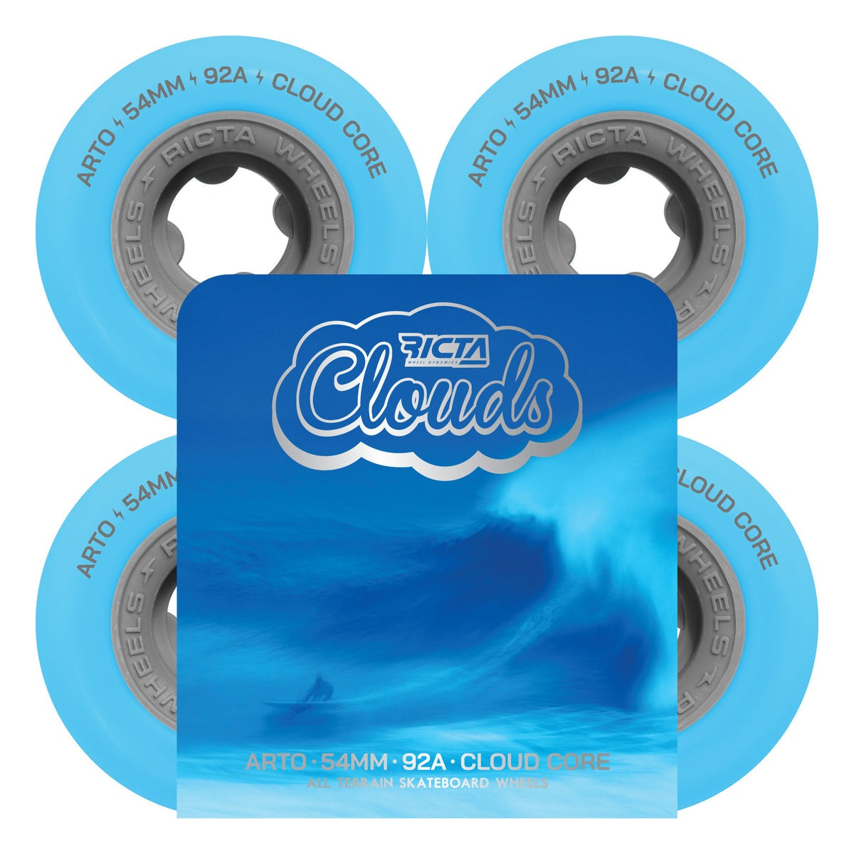 Ricta Arto Saari Clouds 92A – lightblue-asphalt, 54 mm