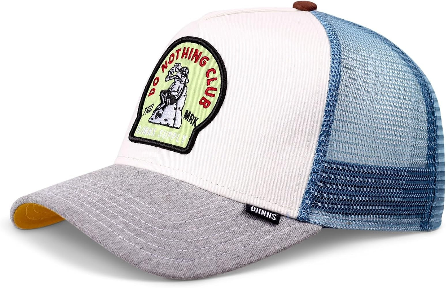 Djinns Trucker Cap HFT DNC Frog (White / Grey / Blue)