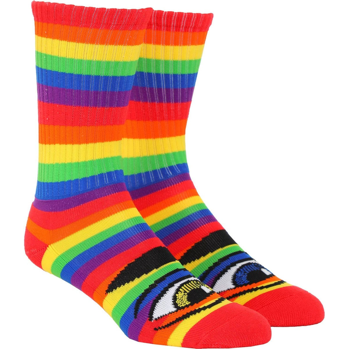 Toy Machine Sect Eye Rainbow Crew Socken - One Size