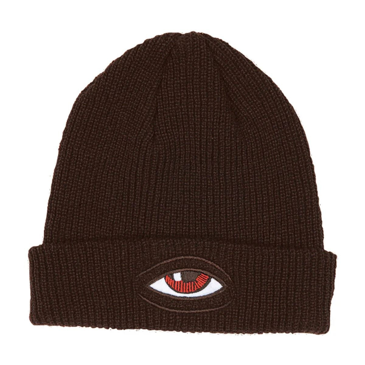 Toy Machine Sect Eye Dock Beanie – Brown (One Size)