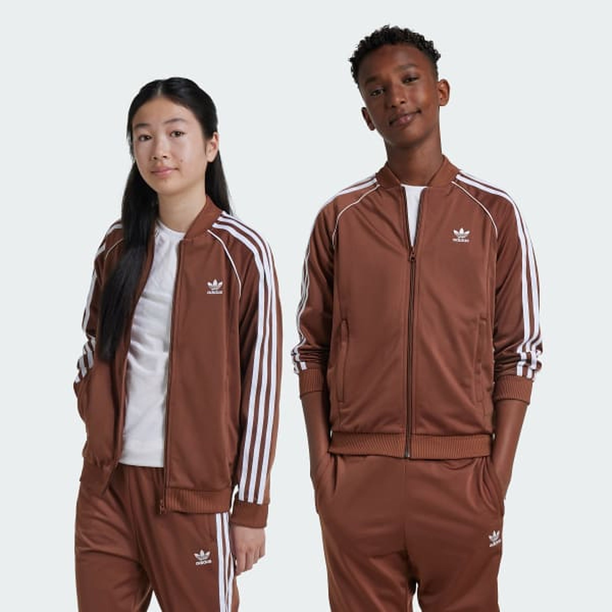 adidas Adicolor SST Track Top Kids (IY7457) – Braun, Größe 164