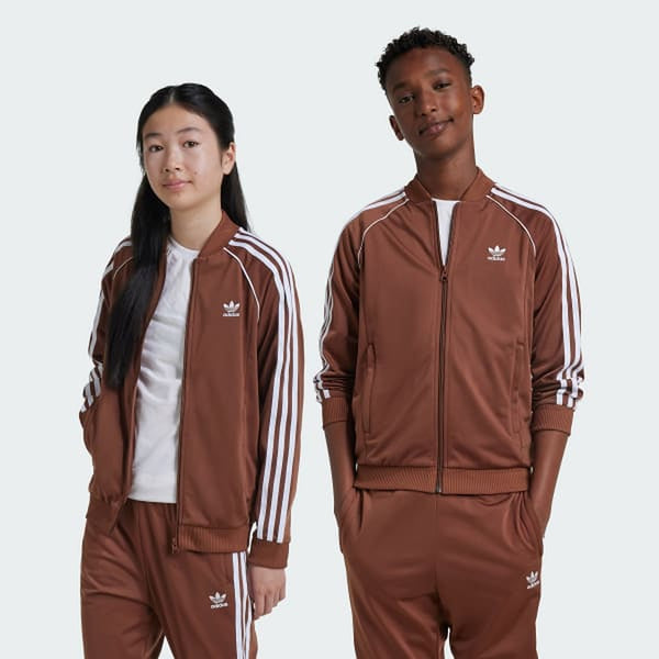 adidas Adicolor SST Track Top Kids (IY7457) – Braun, Größe 164