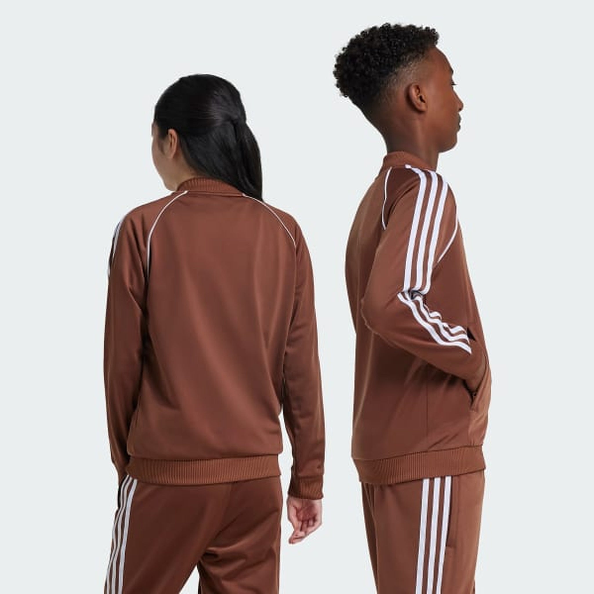 adidas Adicolor SST Track Top Kids (IY7457) – Braun, Größe 164