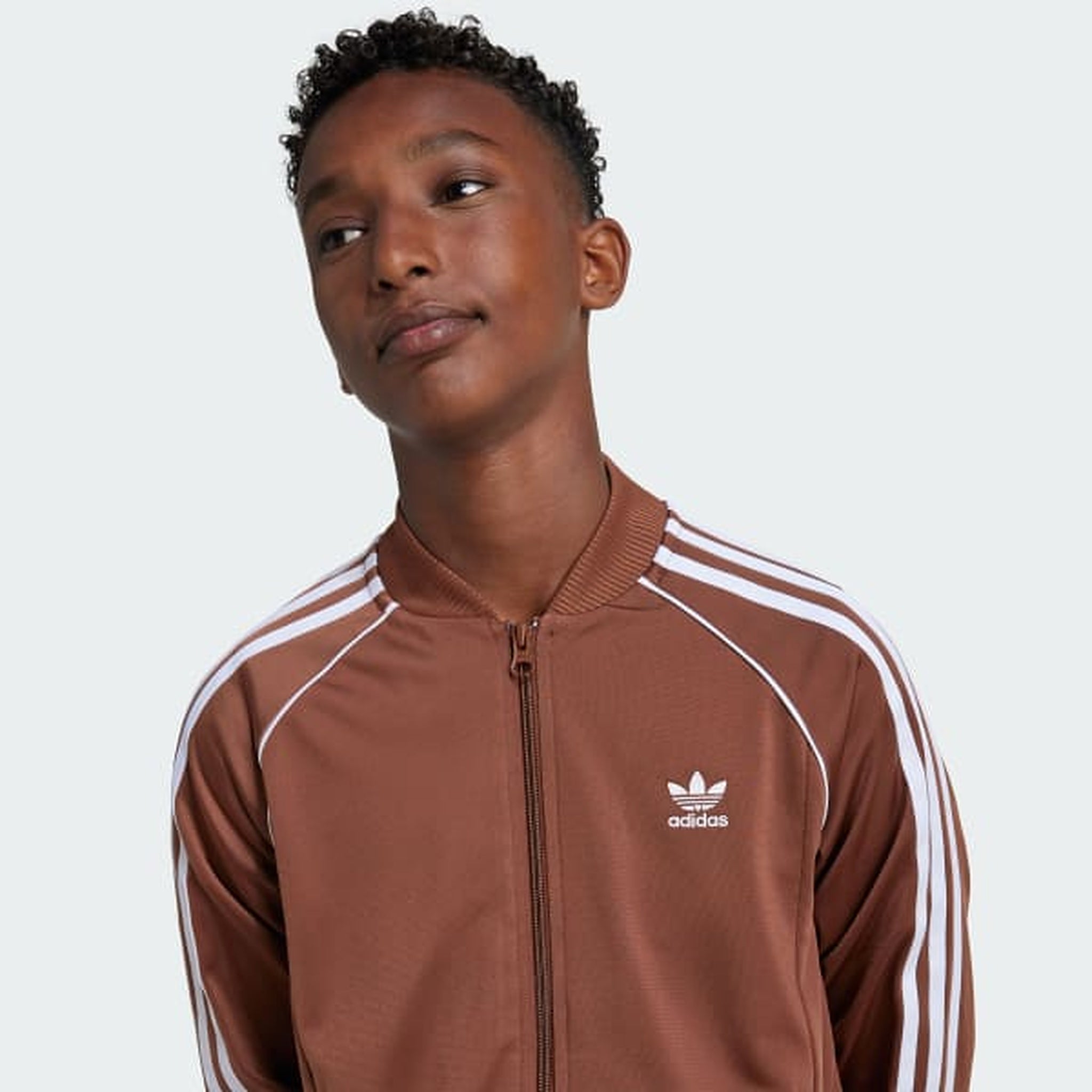 adidas Adicolor SST Track Top Kids (IY7457) – Braun, Größe 164