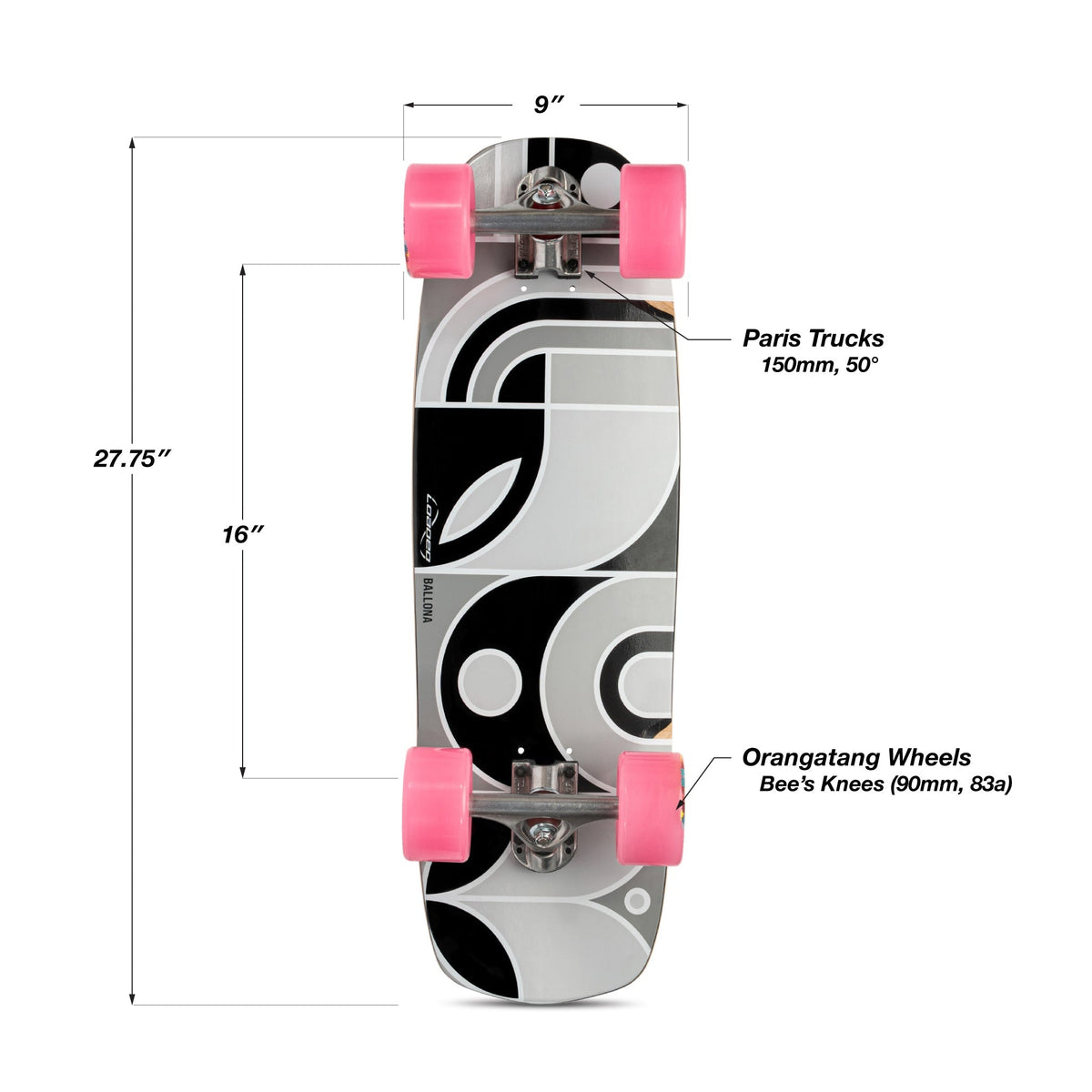 Loaded Ballona Orca Rumblebee 27,75" Complete