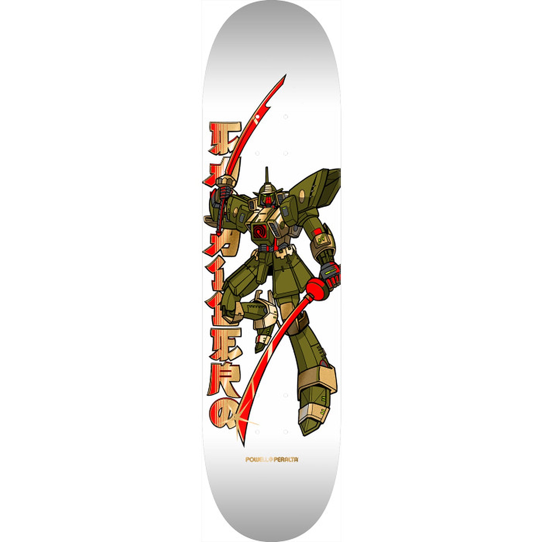 Powell-Peralta Steve Caballero Gundam Deck 8.25" (White / Gold Foil)