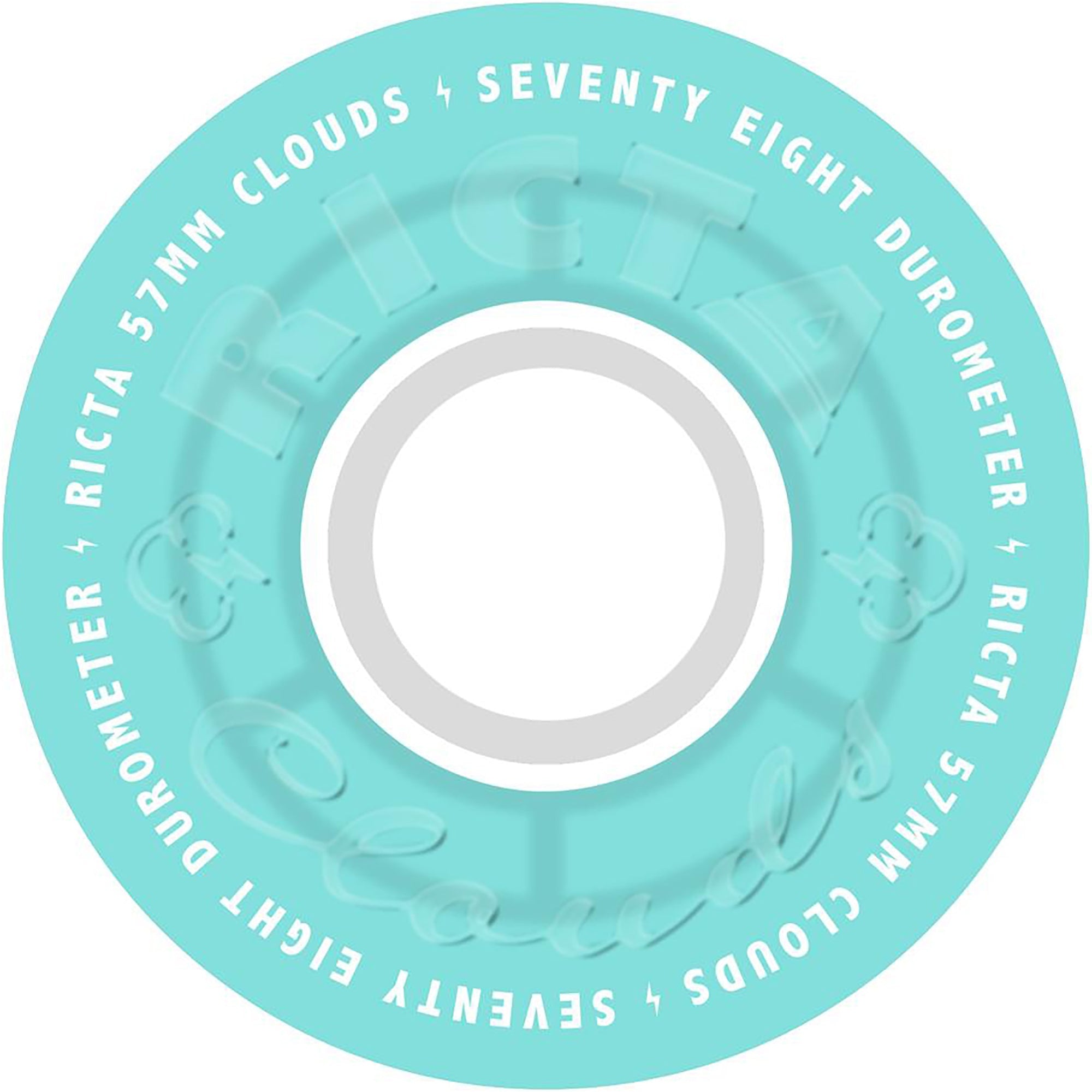Ricta Clouds 78A Transparent Aqua/White – 57 mm