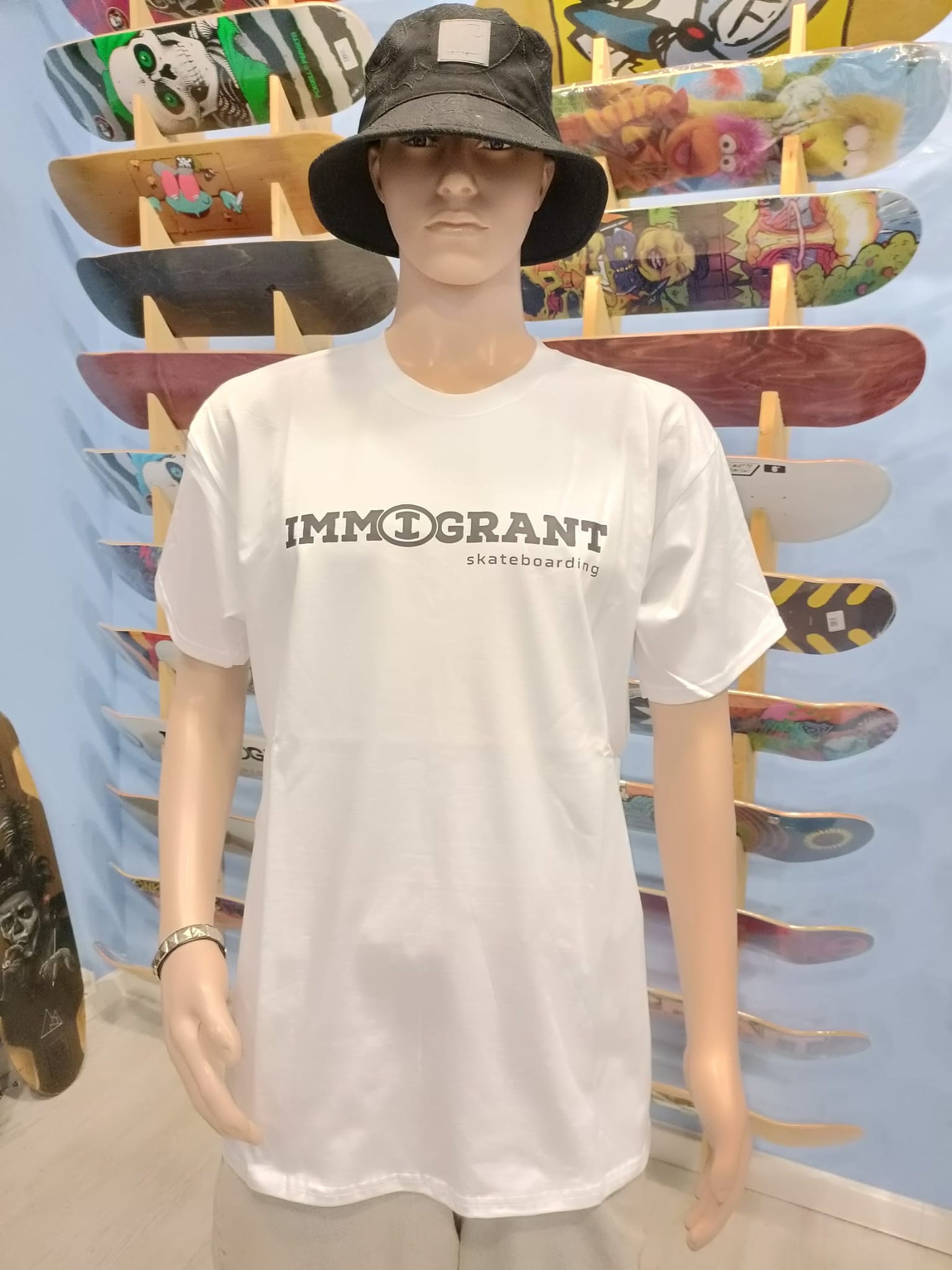 Immigrant Logo Shirt Weiß - XL