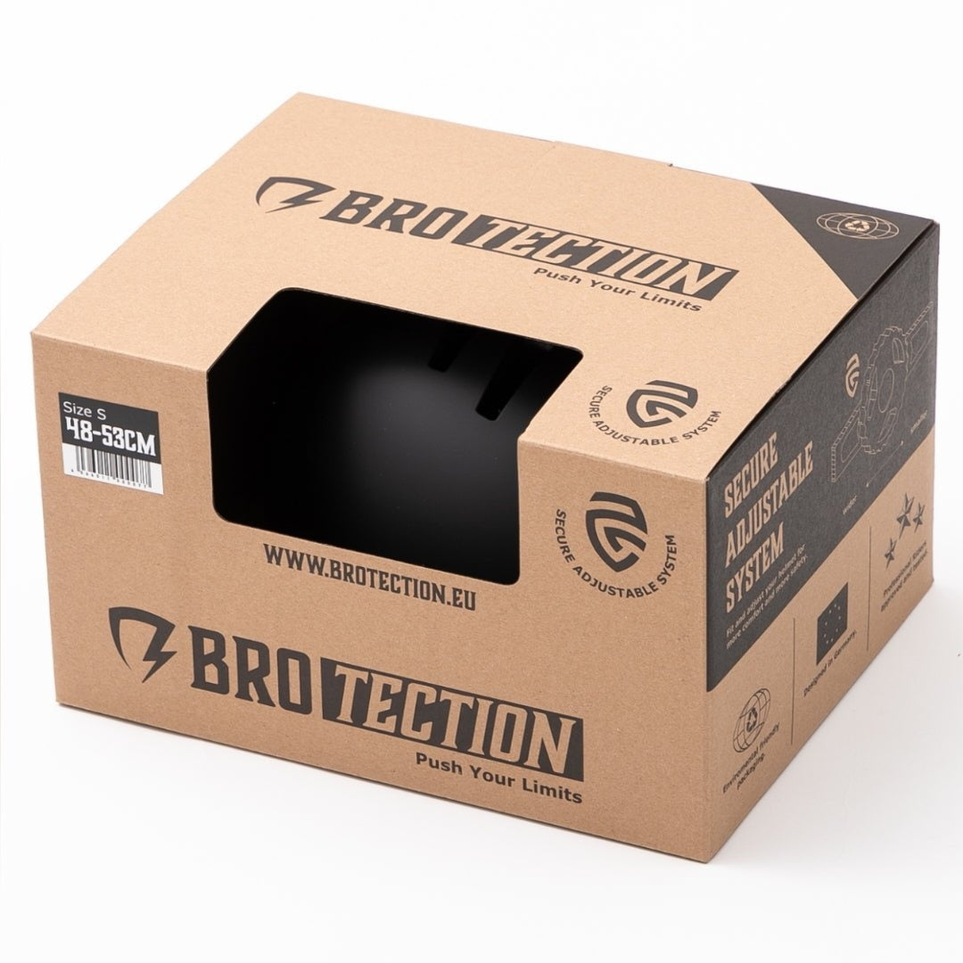 BroTection Skatehelm Schwarz S (48–53 cm)
