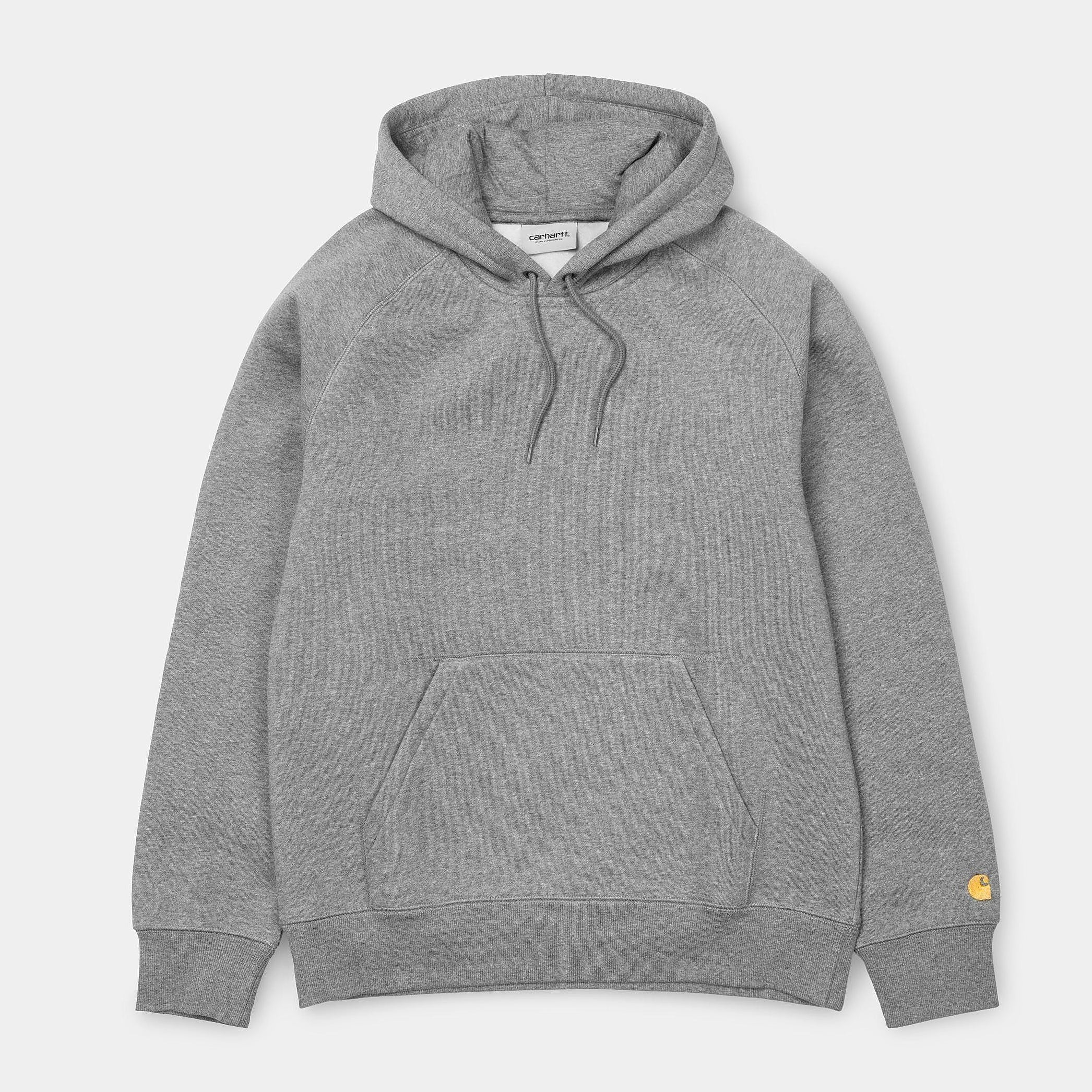 Carhartt WIP Hooded Madison Jacket – Grey Heather / Wax, Größe L