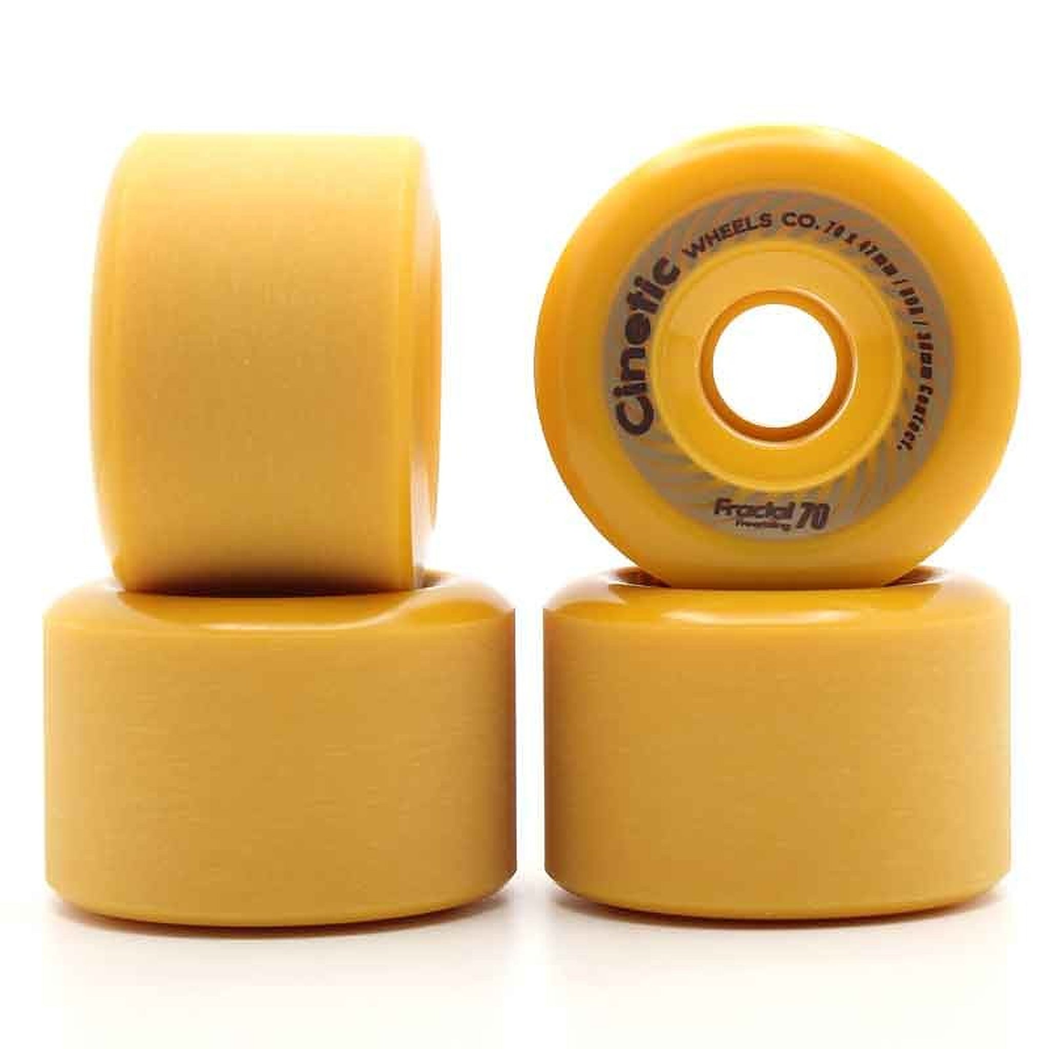 Cinetic Fractal Wheels Pack 70×47 mm 80A (4er-Set) – Gelb
