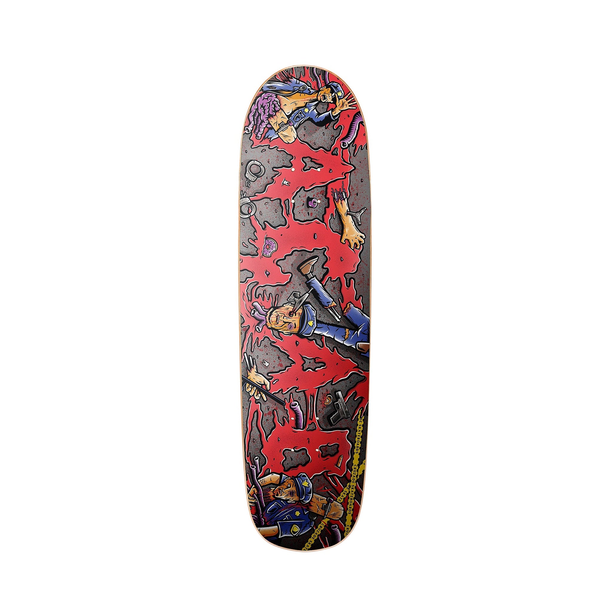 Cruzade ACAB 8.75" x 31.875" Shaped Skateboard Deck