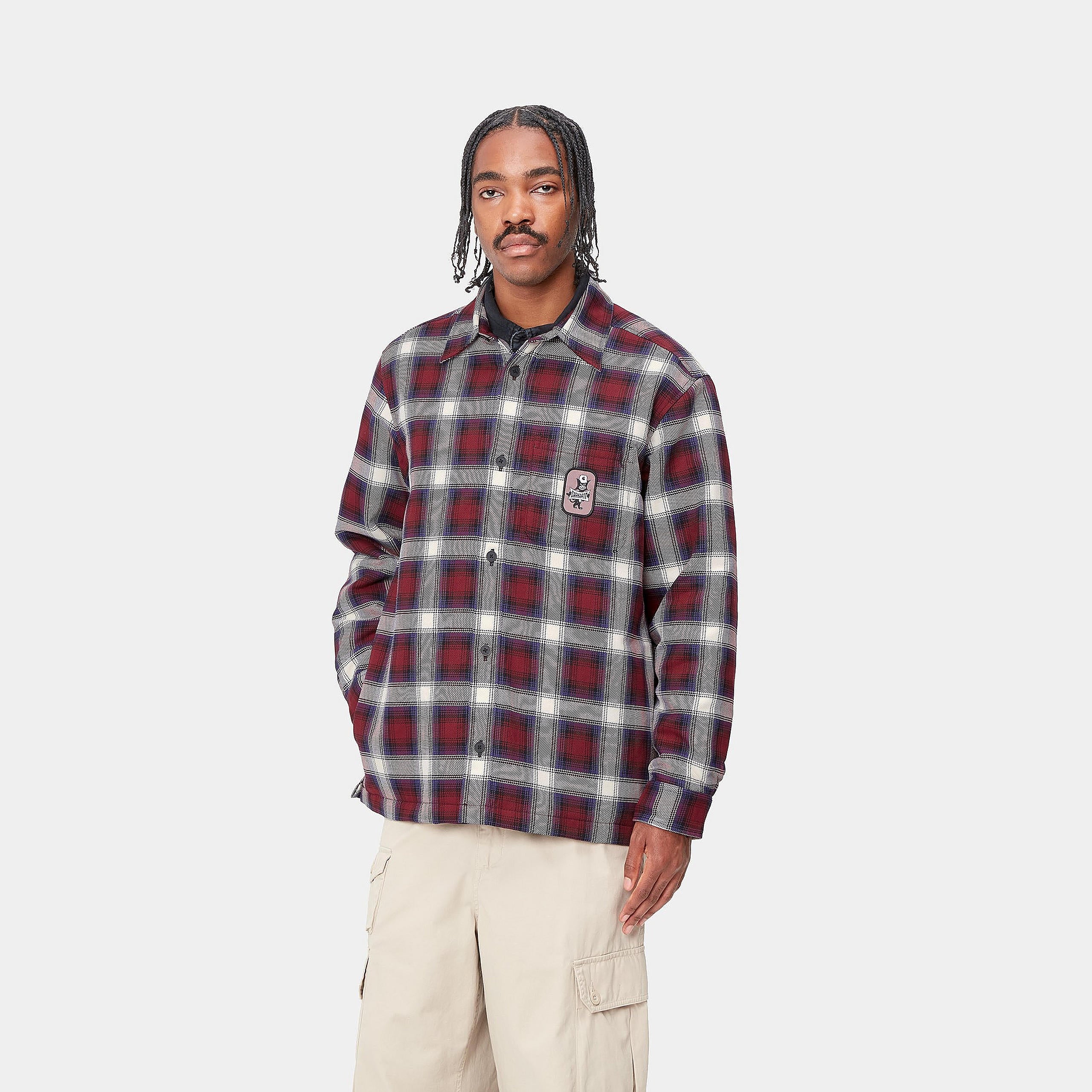 Carhartt WIP Monahan Shirt Jacket (Monahan Check / Malbec)