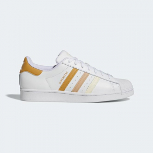 Adidas Superstar White Gold Beige - Größe 44 2/3