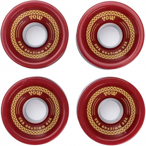 Ura Wheels 66mmx51mm  Ketchup shr 82a Yow Wheels Pack Set