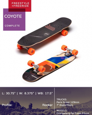 Loaded Coyote Hola Lou  Skateboard Cruiser Komplett