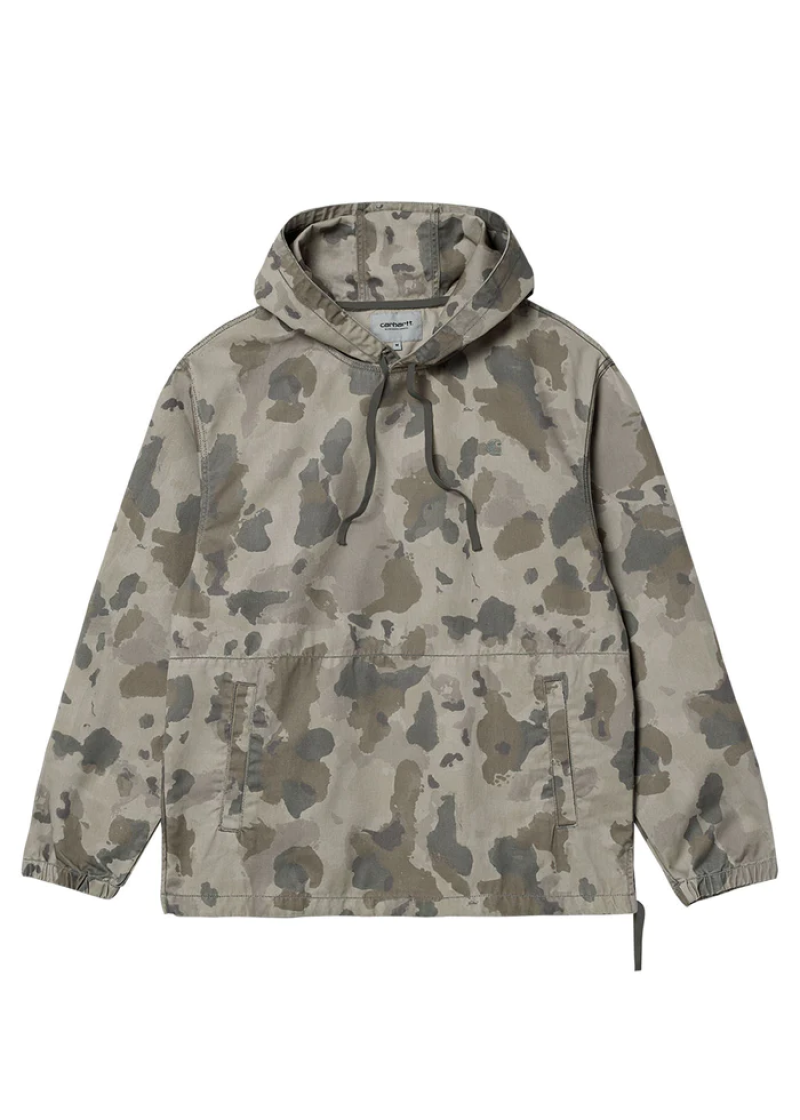 Carhartt Hooded Carson Pullover - Stonewashed Camo- Size M