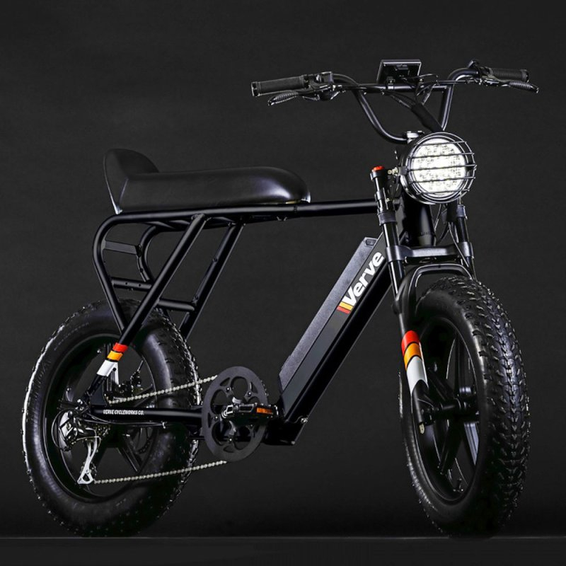 Verve PANTERA Motorcycle-Style eBike Matte Black 500 - 840Wh